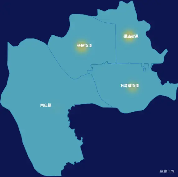 echarts佛山市禅城区geoJson地图热力图